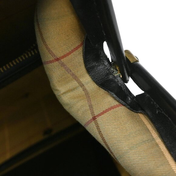 BURBERRY BLACK LEATHER DULLES BAG HANDBAG NQ01778 BN01 - Picture 10 of 10